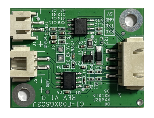 模块实物和芯片对应位置图