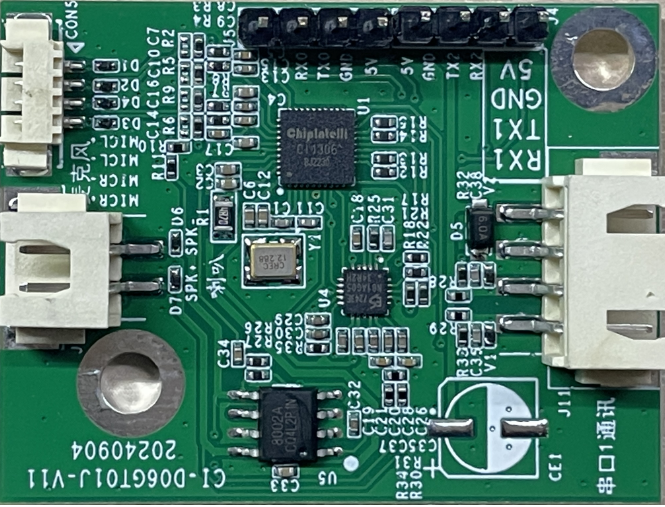 模块实物和芯片对应位置图