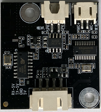 模块实物和芯片对应位置图