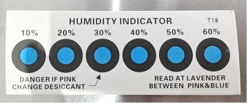 湿度指示卡