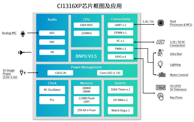 CI13162P芯片应用框图