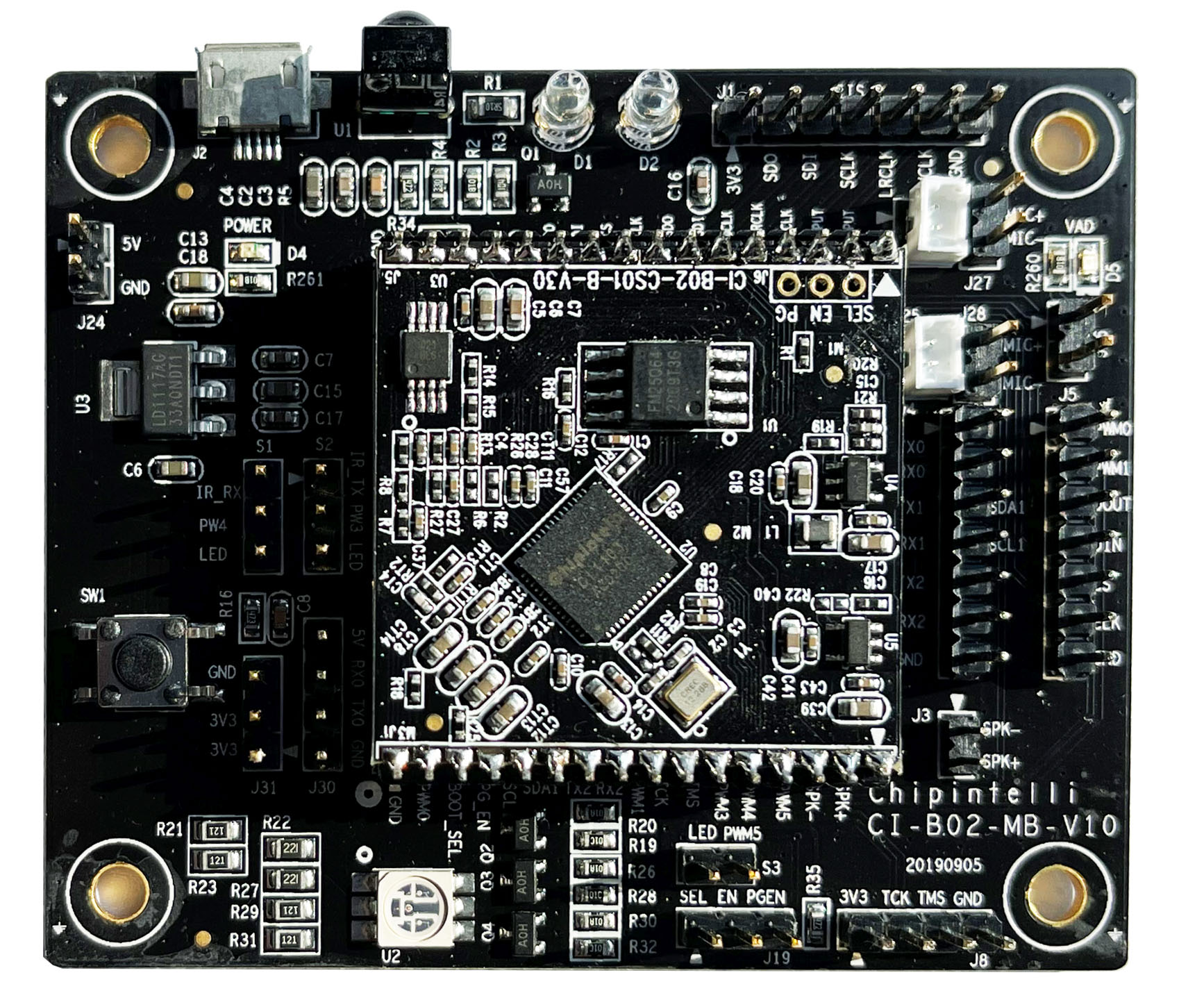 语音识别模块板及底板图