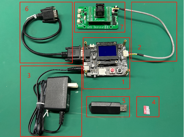 烧录器及配件说明
