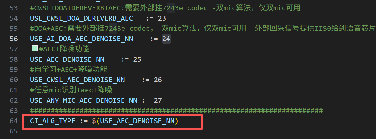 CI_ALG_TYPE配置