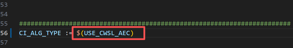 CI_ALG_TYPE配置