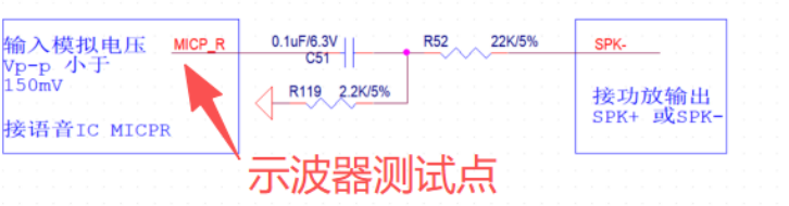示波器测试AEC幅值