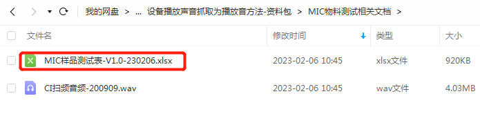 测试项说明